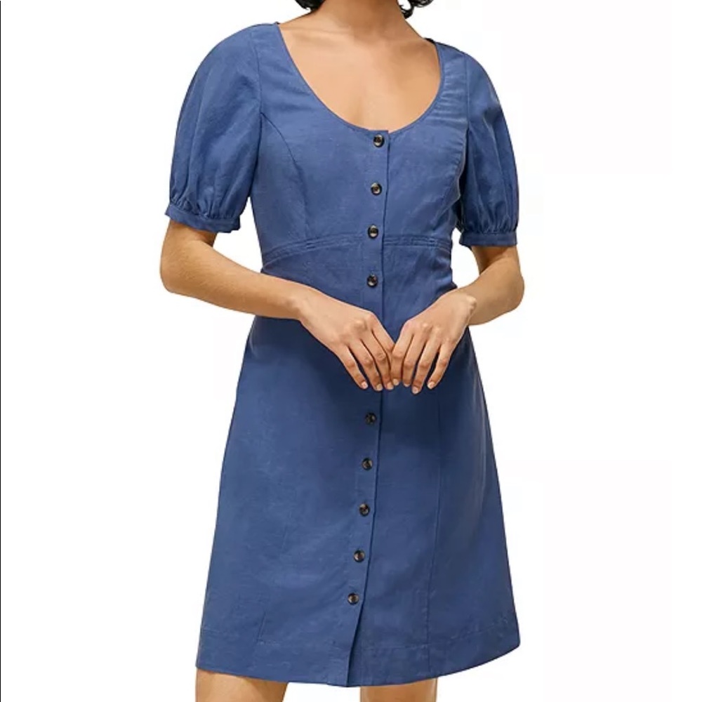 Whistles
Tara Scoop Linen Mix Dress NWT